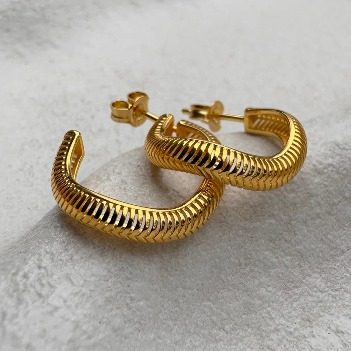 Coil Hoops Gold