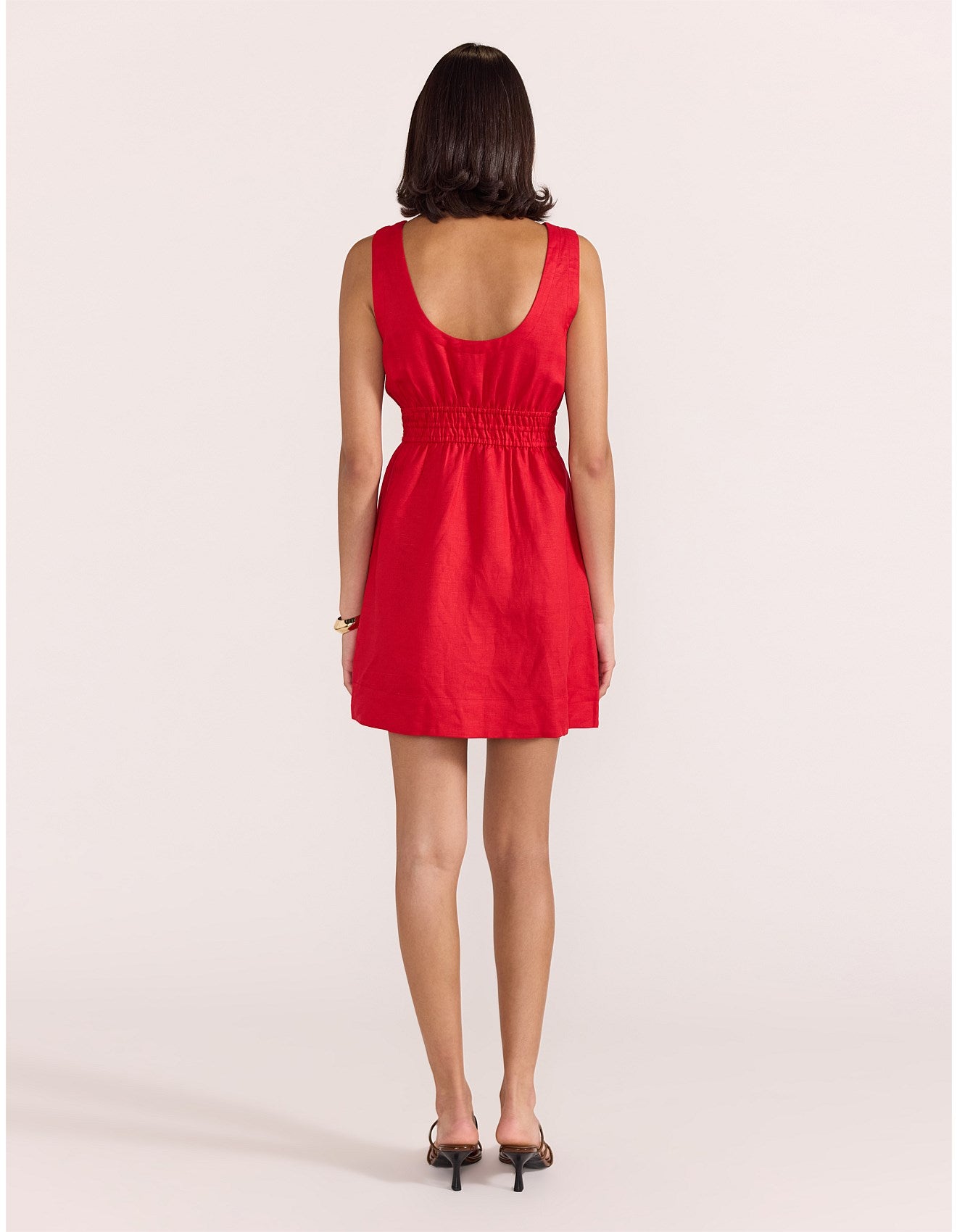 Amana Shirred Mini Dress