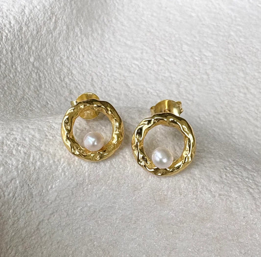 Iris Studs Gold
