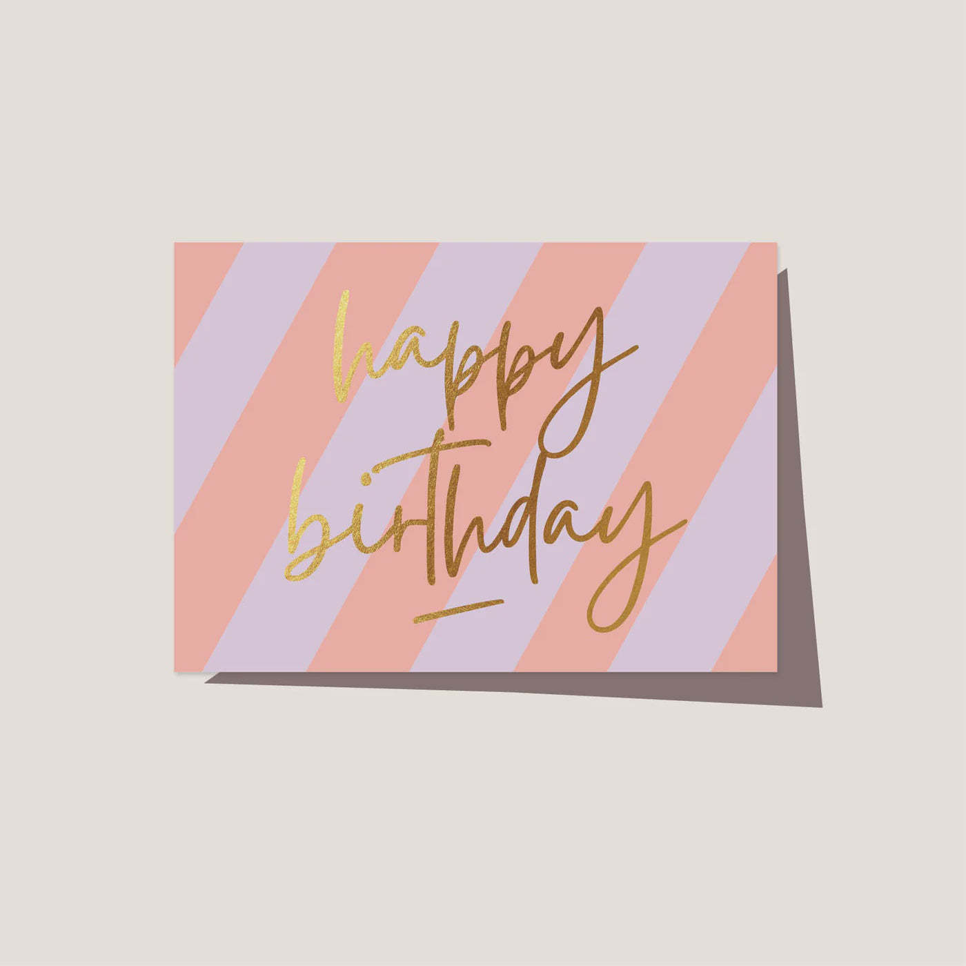 Greeting Card - Sunset Stripe Birthday