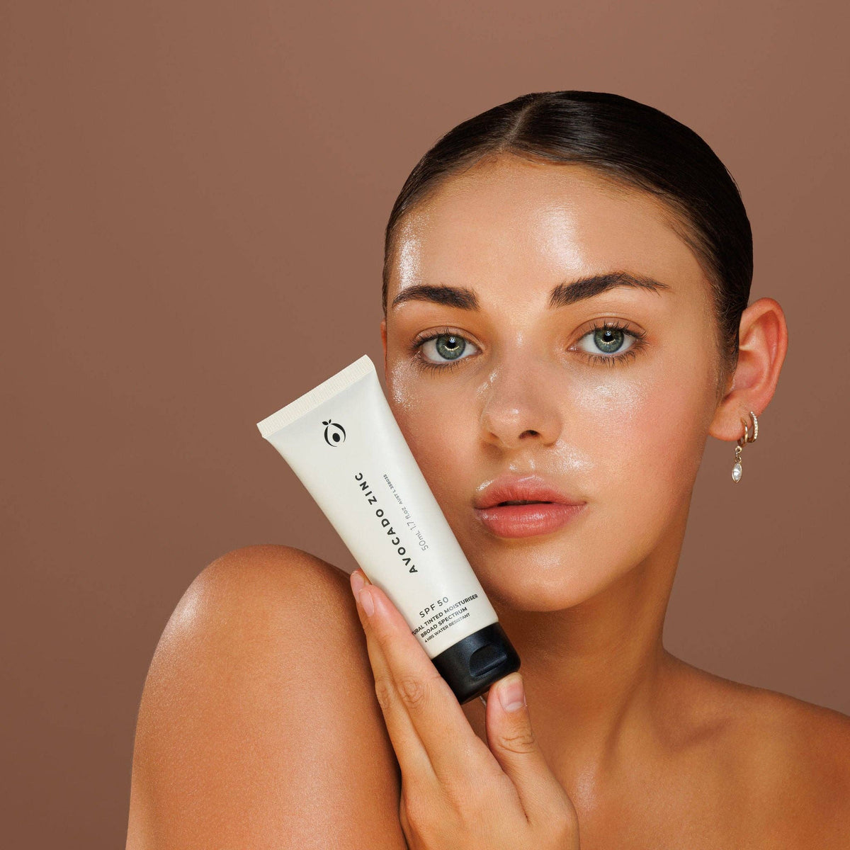 SPF 50 Natural Tinted Moisturiser: Medium-Dark