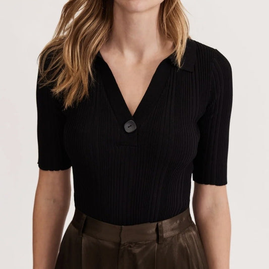 Nova Polo Knit Top