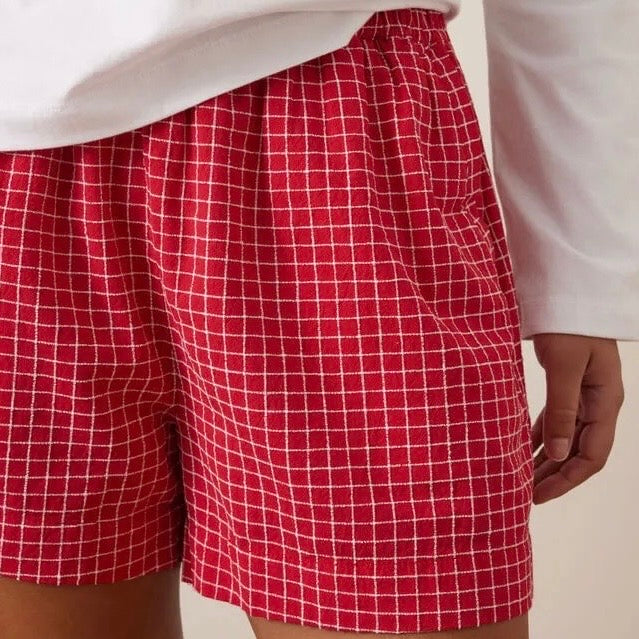 Mila Short - Red Check