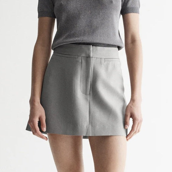 Elowen Silver Mini Skirt