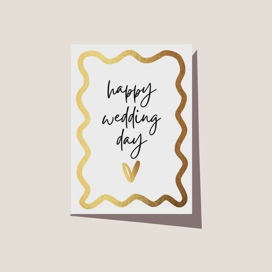 Greeting Card - Wavy Wedding Day