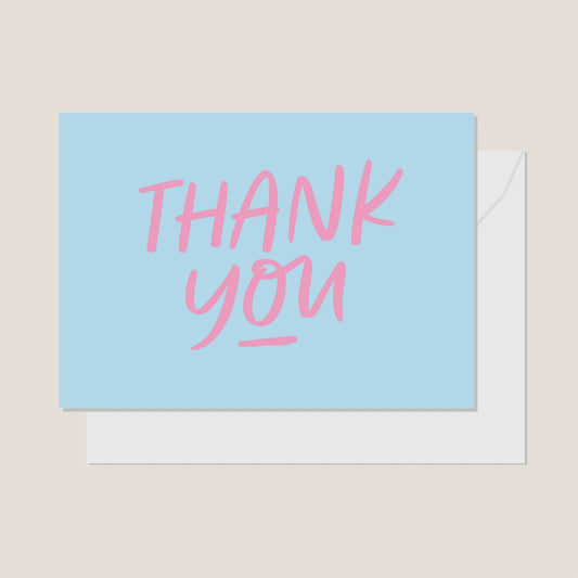 Greeting Card - Thank You Sorbet Script