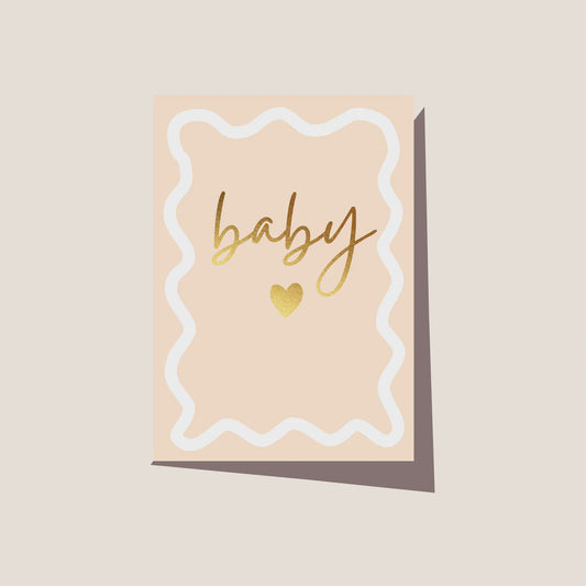 Greeting Card - Wavy Baby Sand