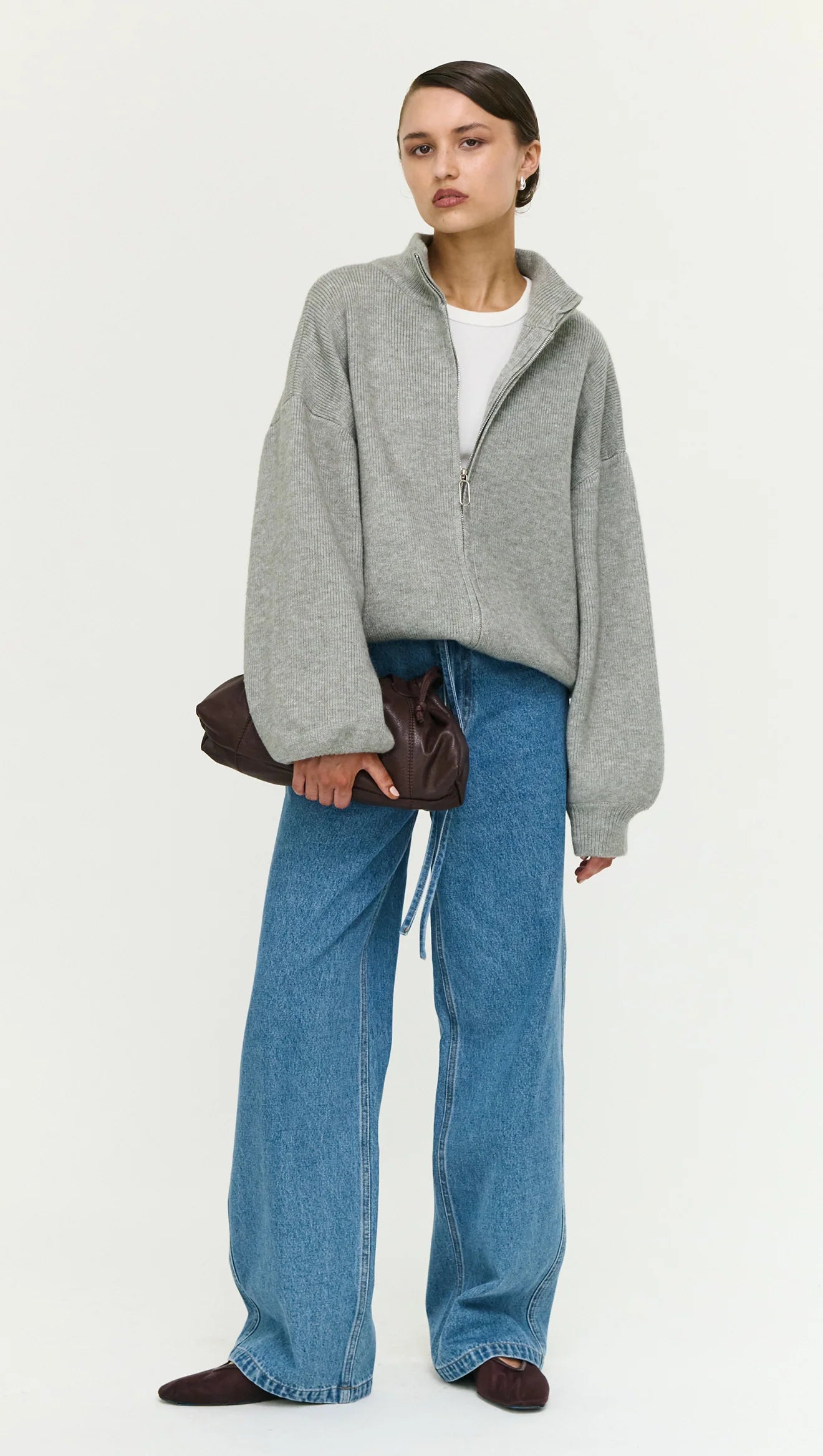 Harlow Oversized Zip Cardigan