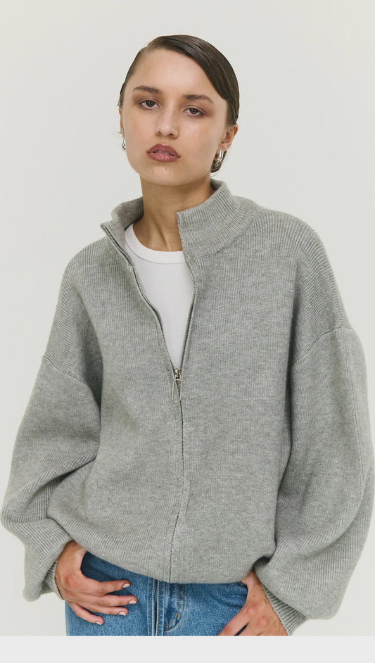 Harlow Oversized Zip Cardigan