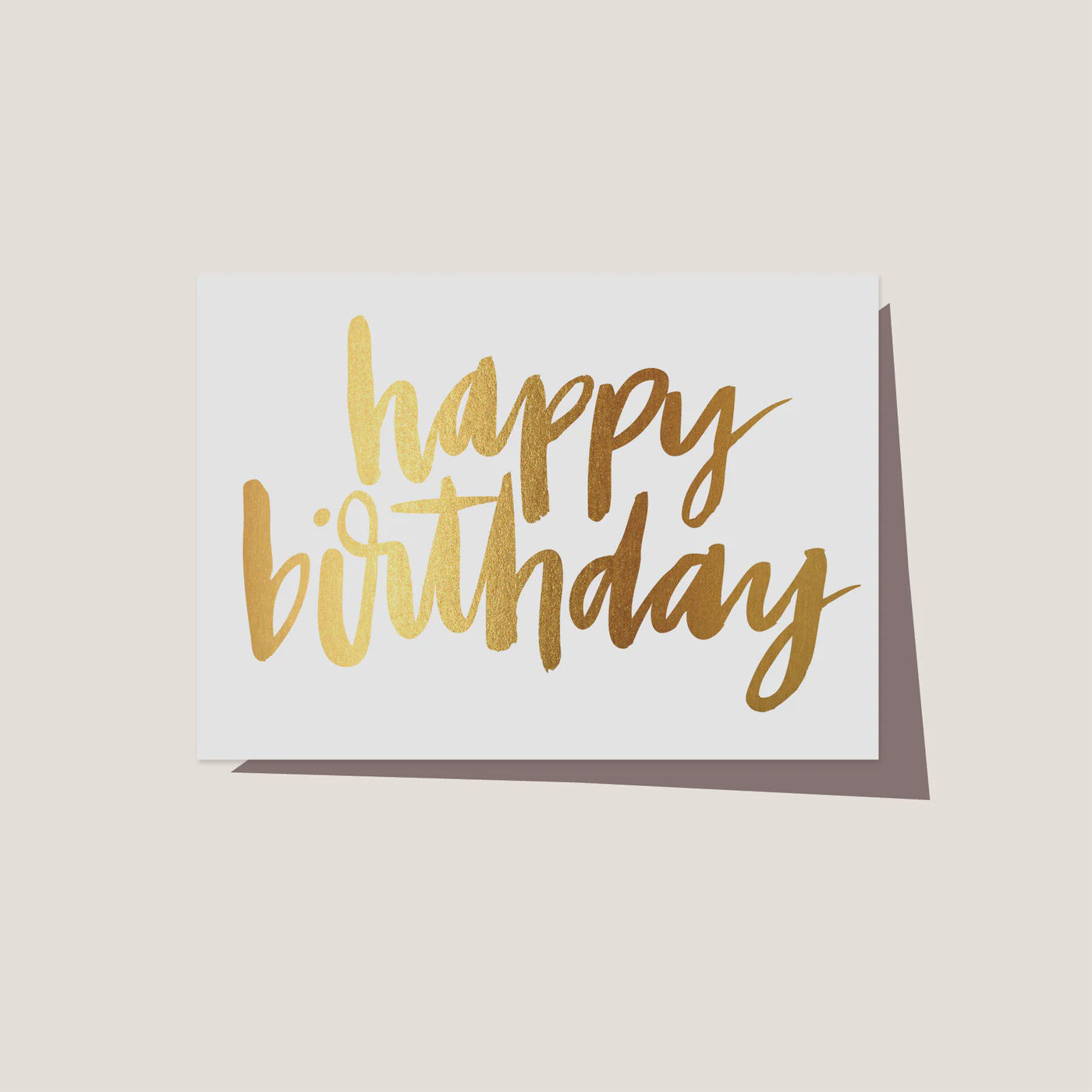 Greeting Card - Happy Birthday Gold