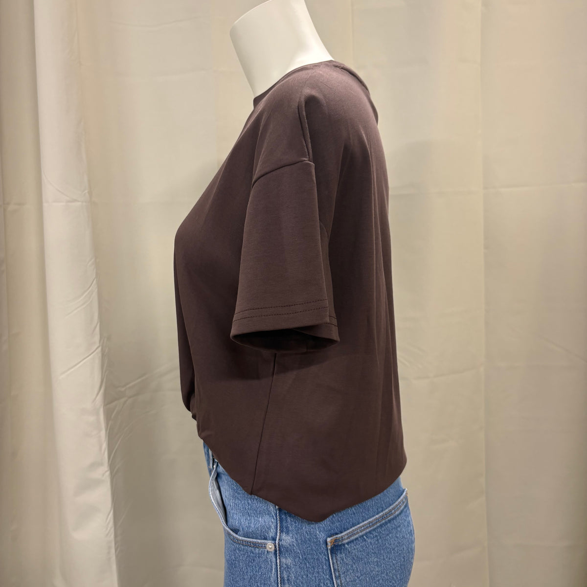 Claire Tuck Tee - Chocolate