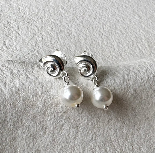 Spiral Earrings - Silver