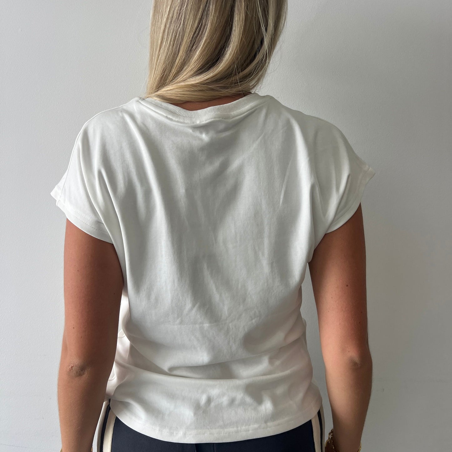 Lily Drawstring Tee - White