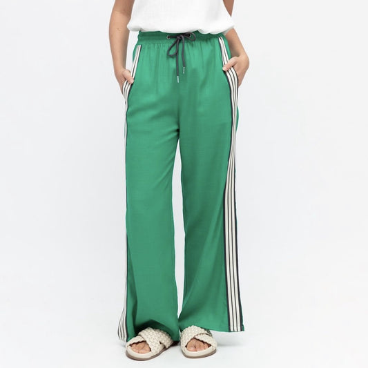 Lola Stripe Pant - Green