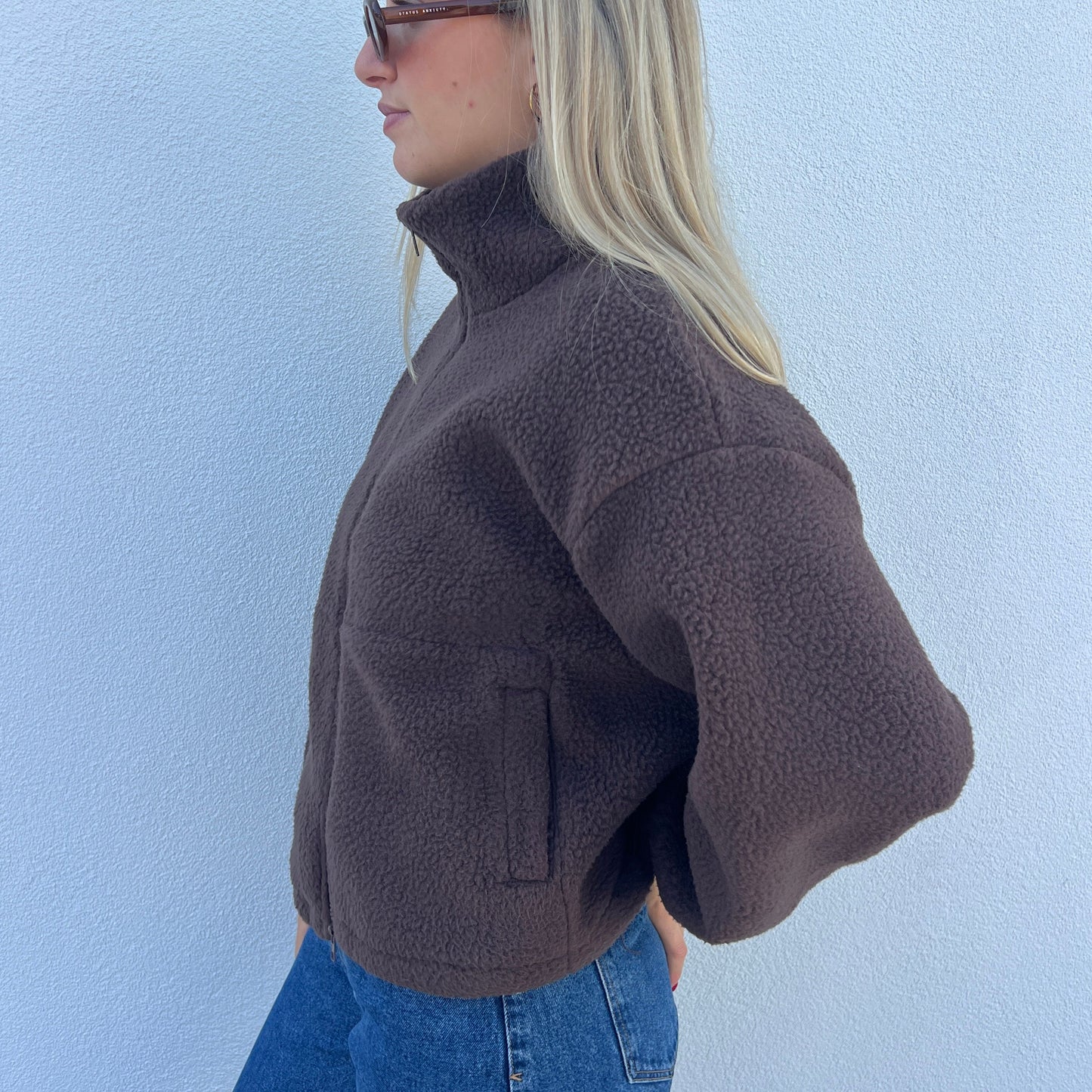 Teddy zip up jacket