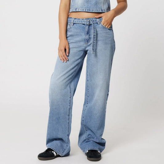 99 Low Baggy Belt Liv - Light Vintage Indigo