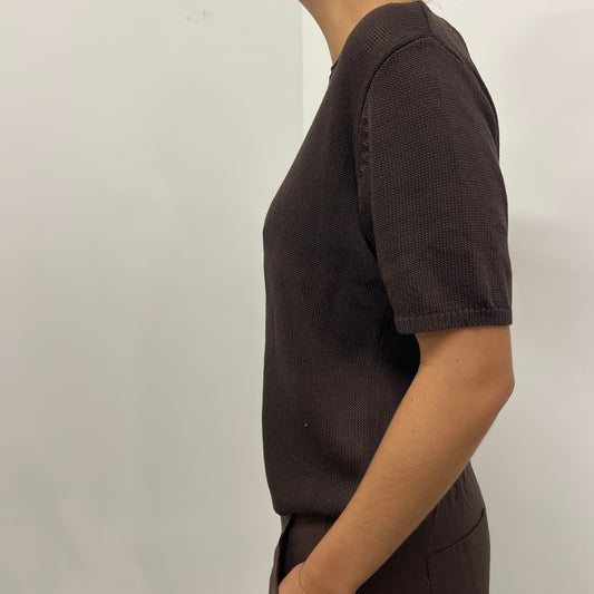 Summer Knit Tee - Chocolate
