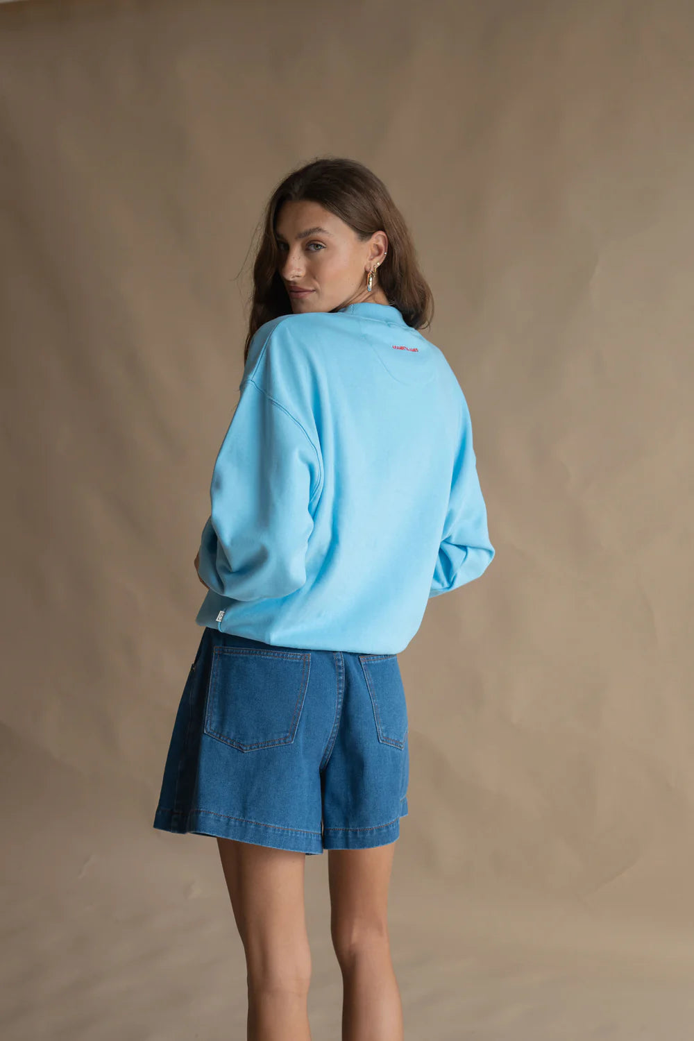 Bisous Sweatshirt - Ice Blue