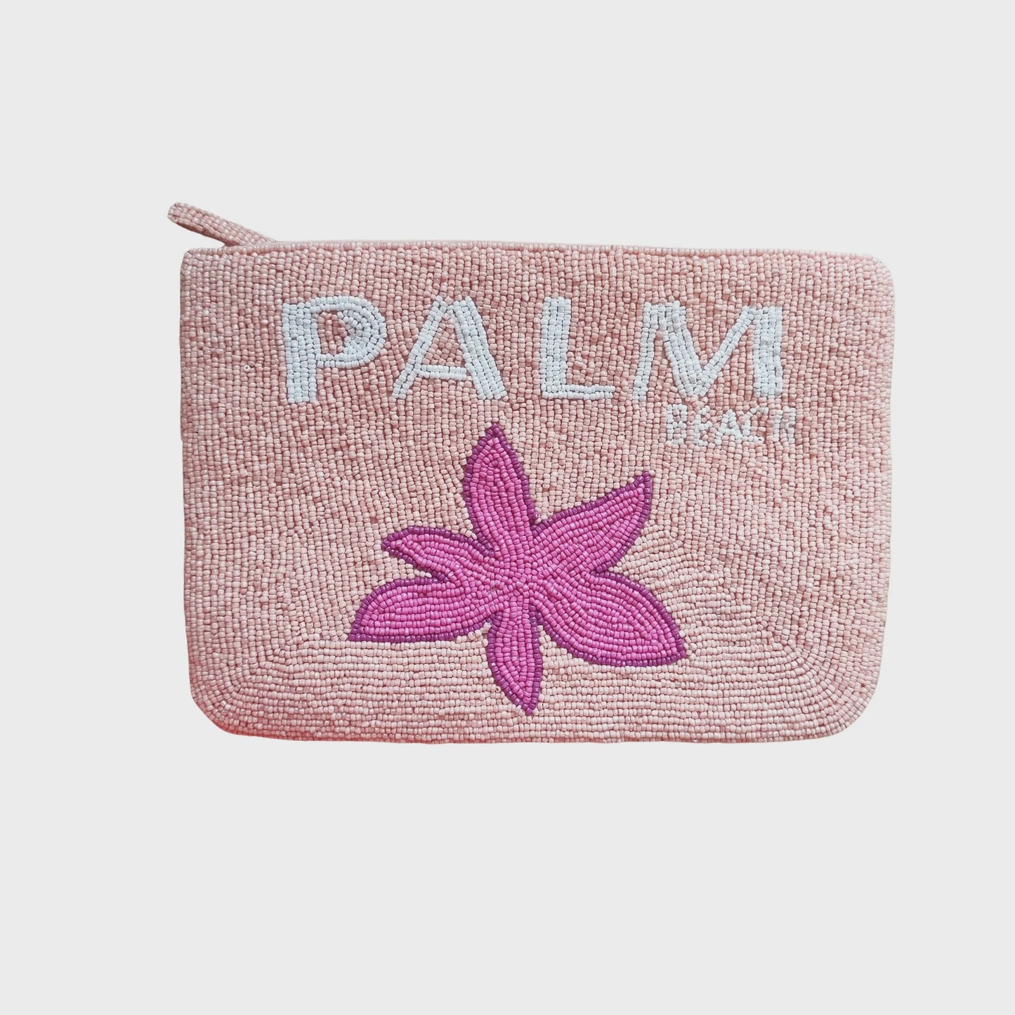 Palm Beach Beaded Clutch Bag