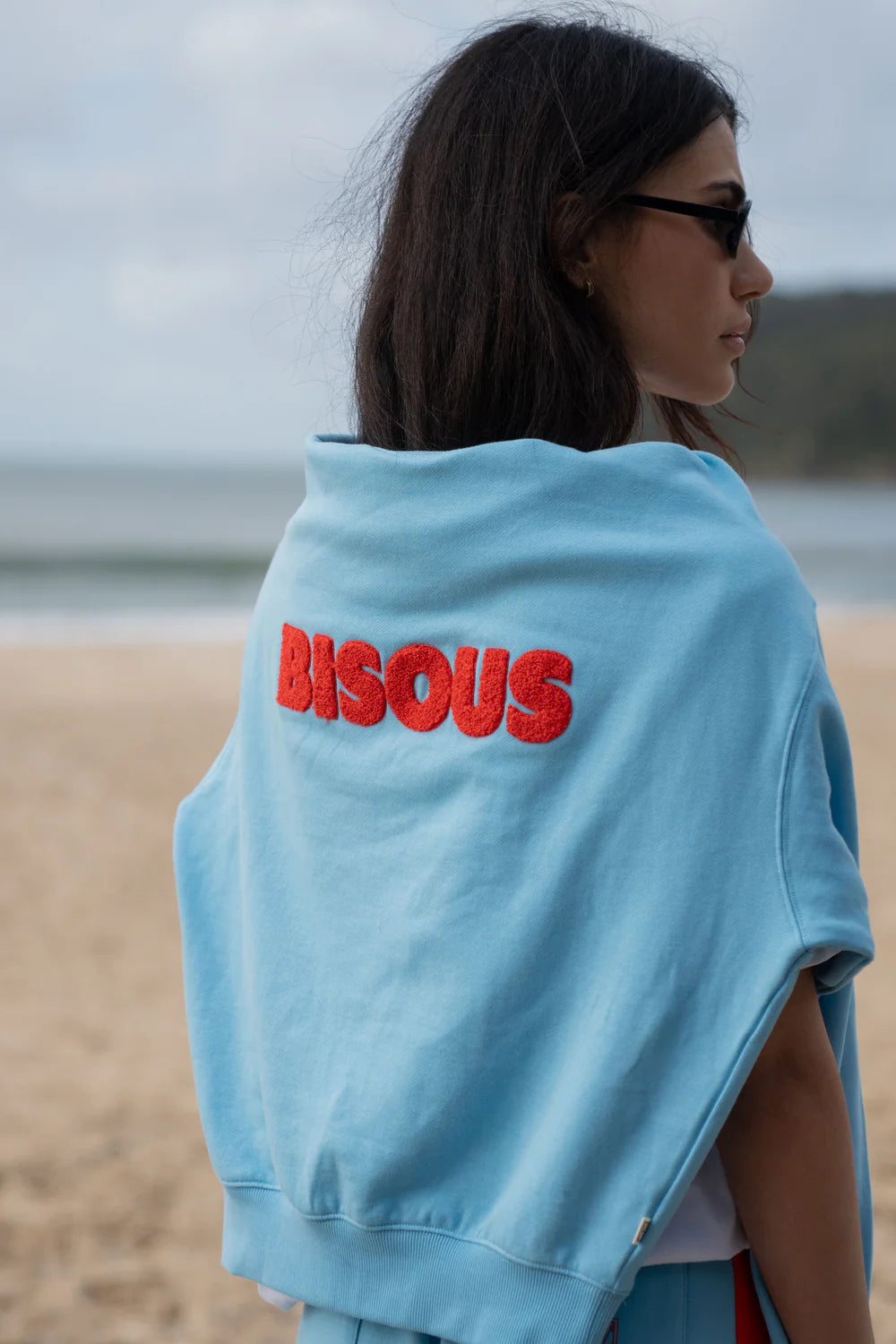 Bisous Sweatshirt - Ice Blue