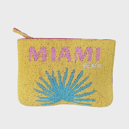 Miami Beaded Clutch Bag