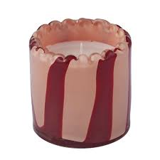 Billie Glass Candle - Rose/Red -  CLICK & COLLECT ONLY