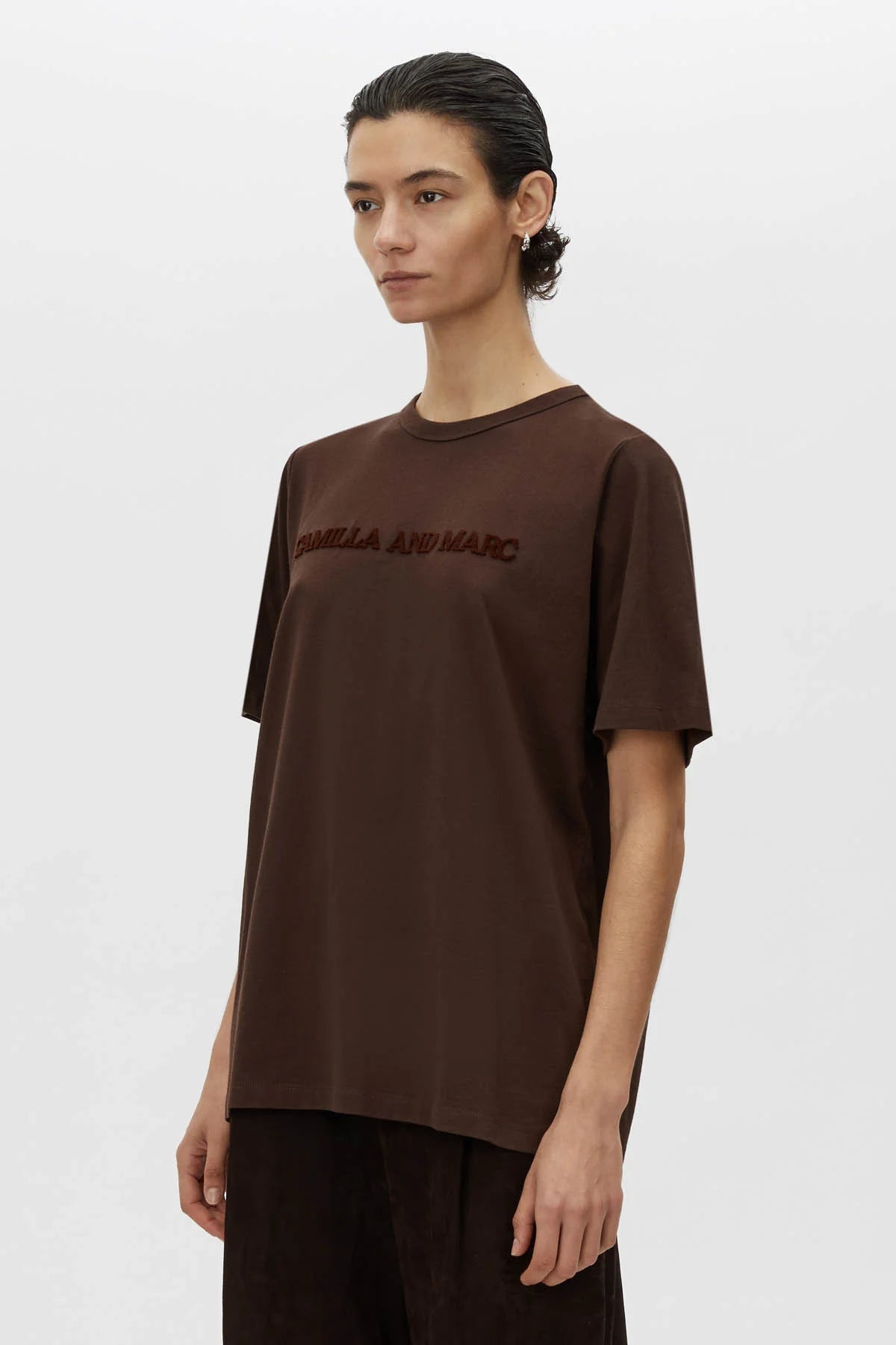 Tia Flocking Logo Tee