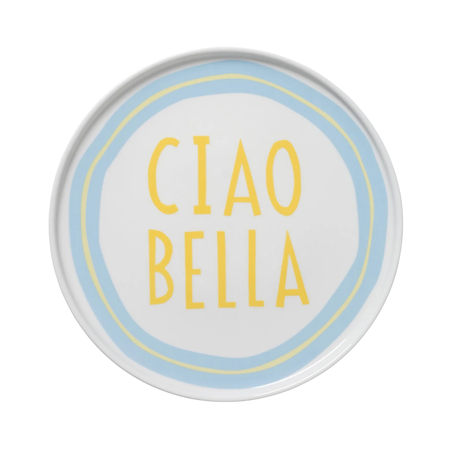 Ciao Bella Plate - Blue/Yellow - CLICK & COLLECT ONLY