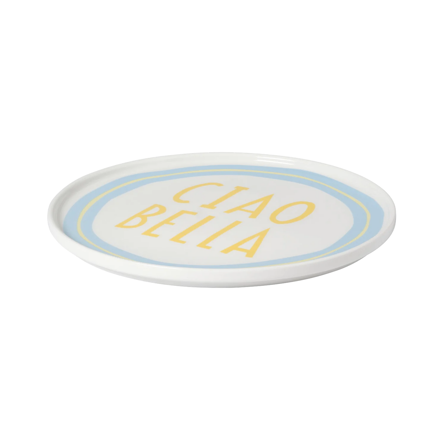 Ciao Bella Plate - Blue/Yellow - CLICK & COLLECT ONLY