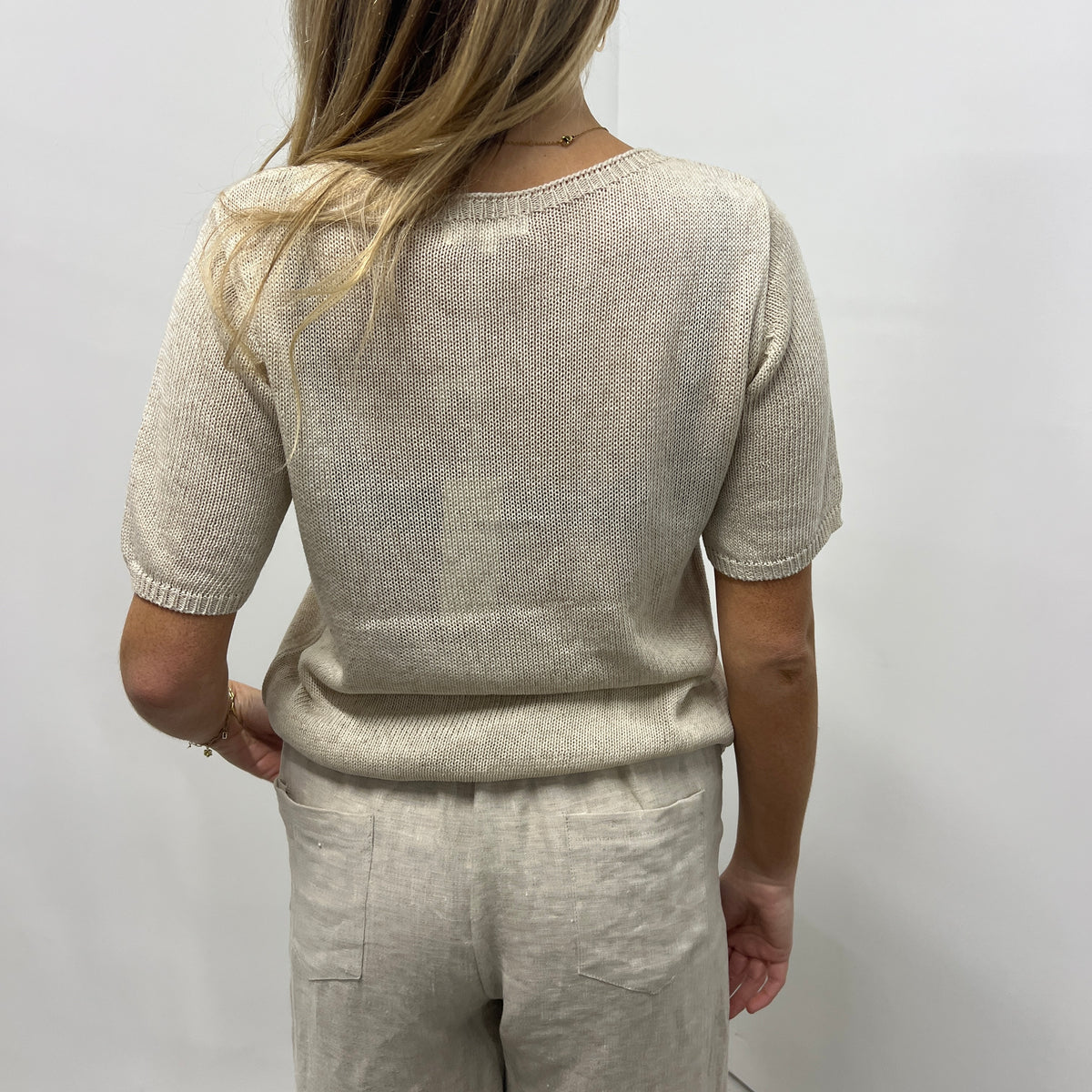 Summer Knit Tee - Natural