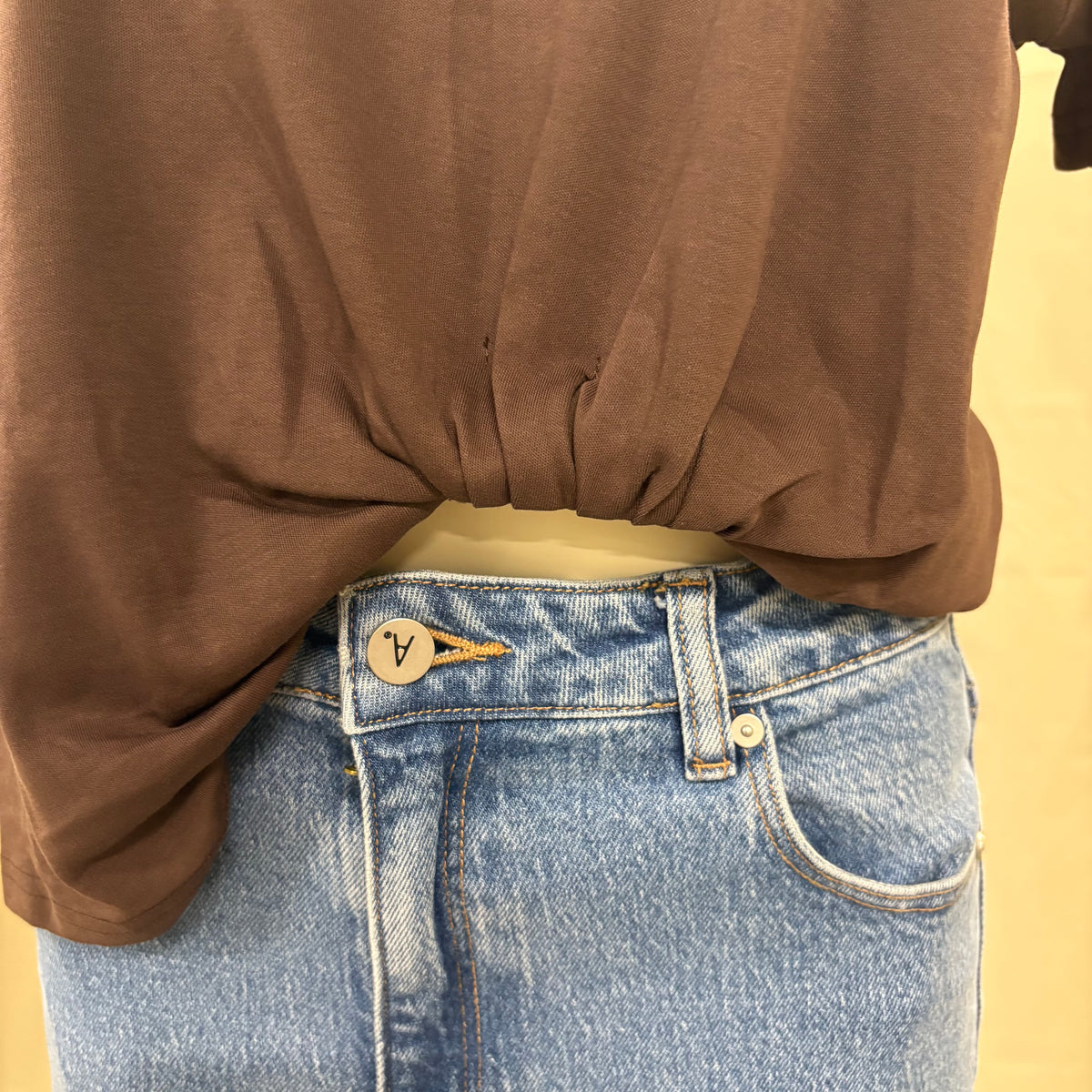 Claire Tuck Tee - Chocolate