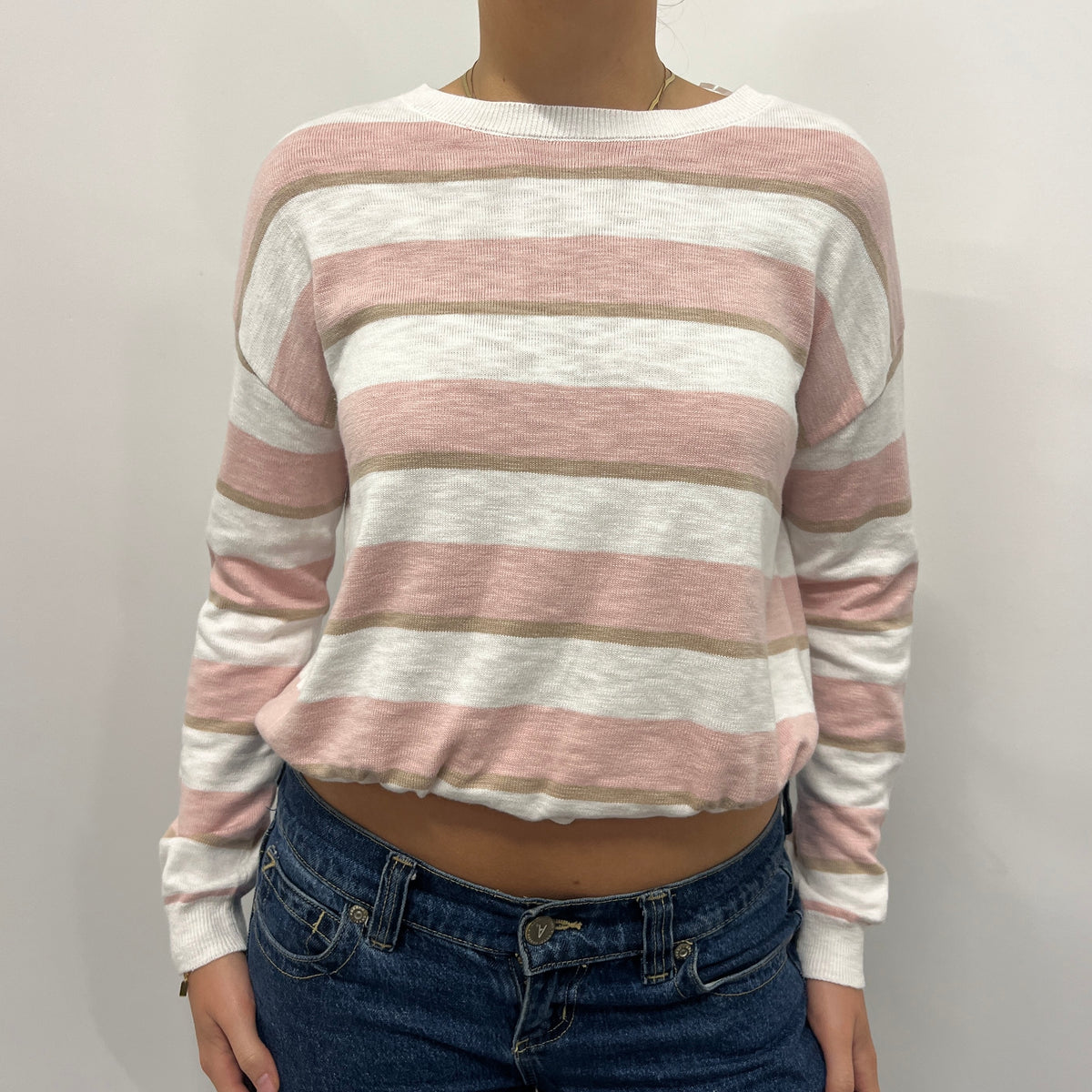 Hailey Top - Dusty Pink Stripe