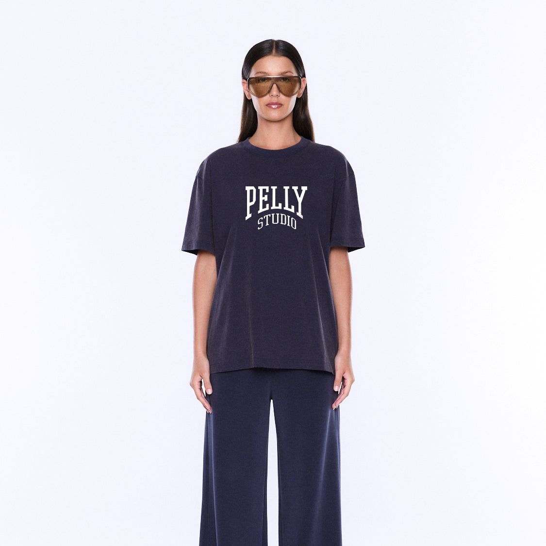 Sophia Relaxed Tee - Washed Navy