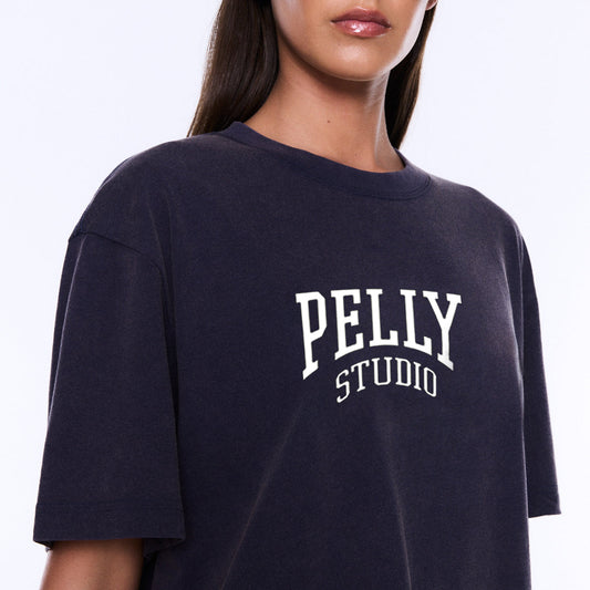 Sophia Relaxed Tee - Washed Navy