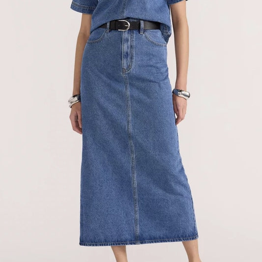 Alden Denim Maxi Skirt