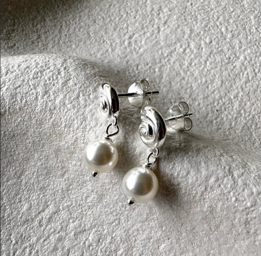 Spiral Earrings - Silver