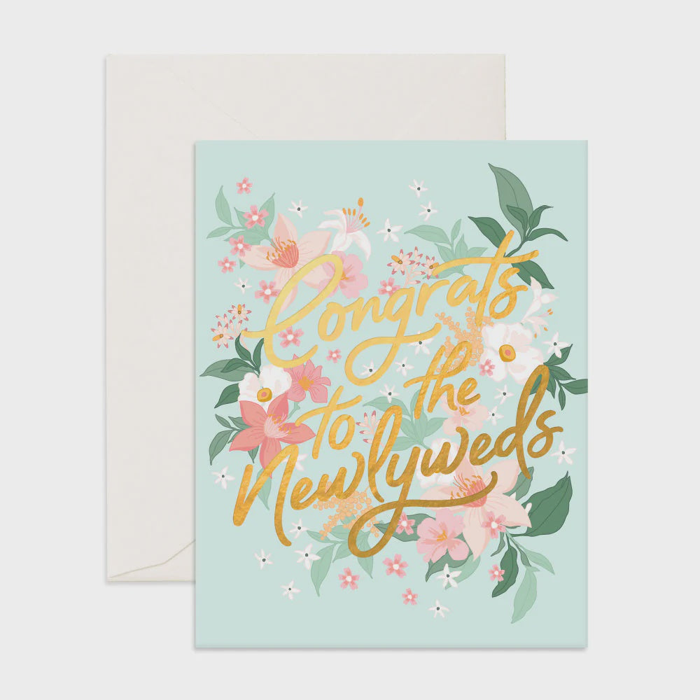 Greeting Card - Congrats Newlyweds Bohemia