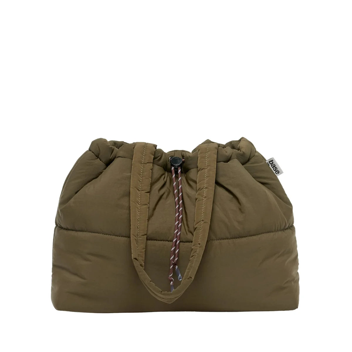 Scrunch Base Bag - Khaki/chocolate