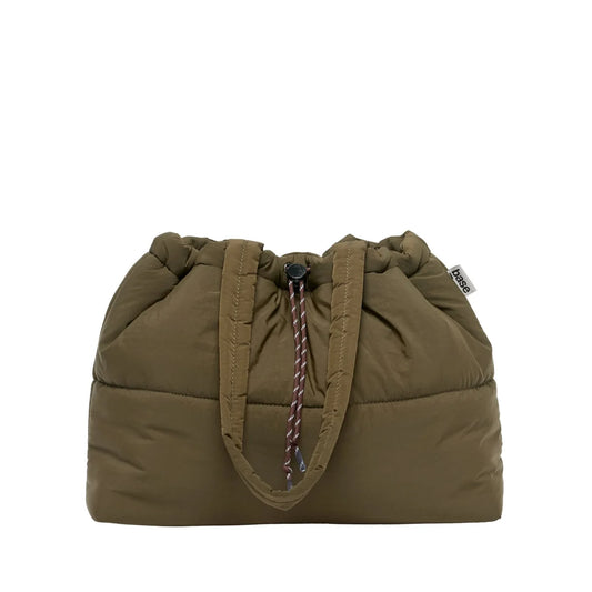 Scrunch Base Bag - Khaki/chocolate