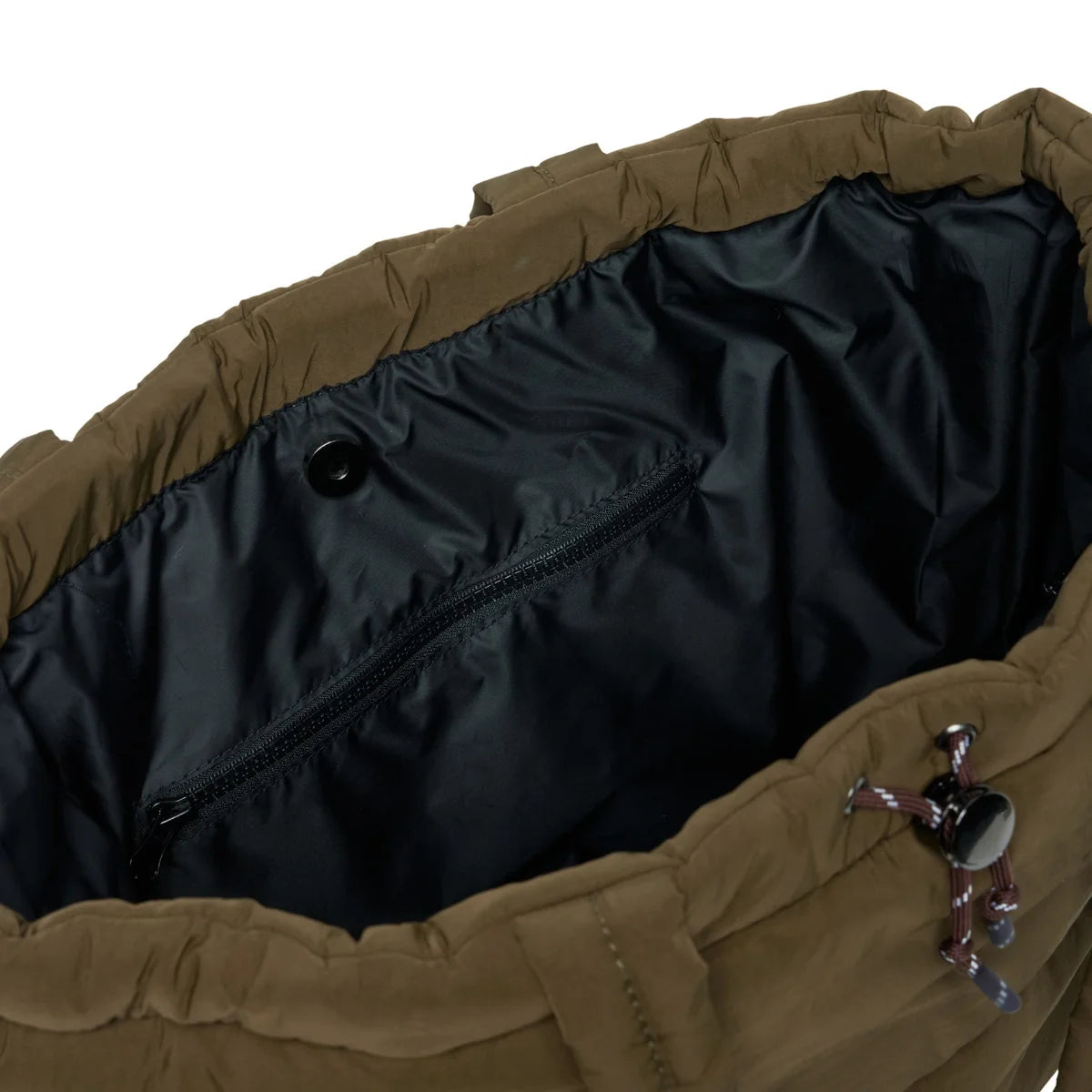 Scrunch Base Bag - Khaki/chocolate