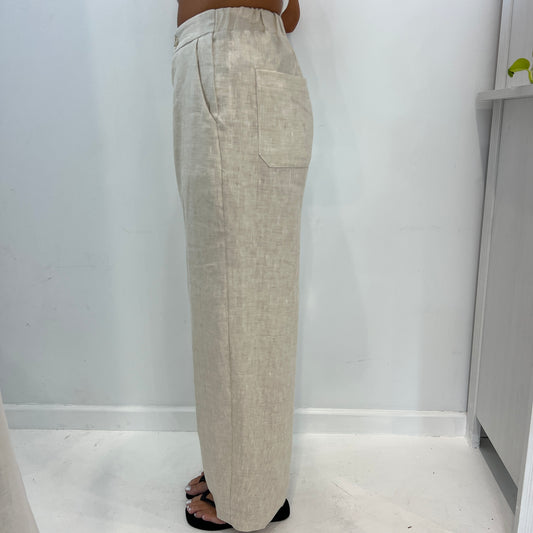 Jamie Barrel Pant - Natural