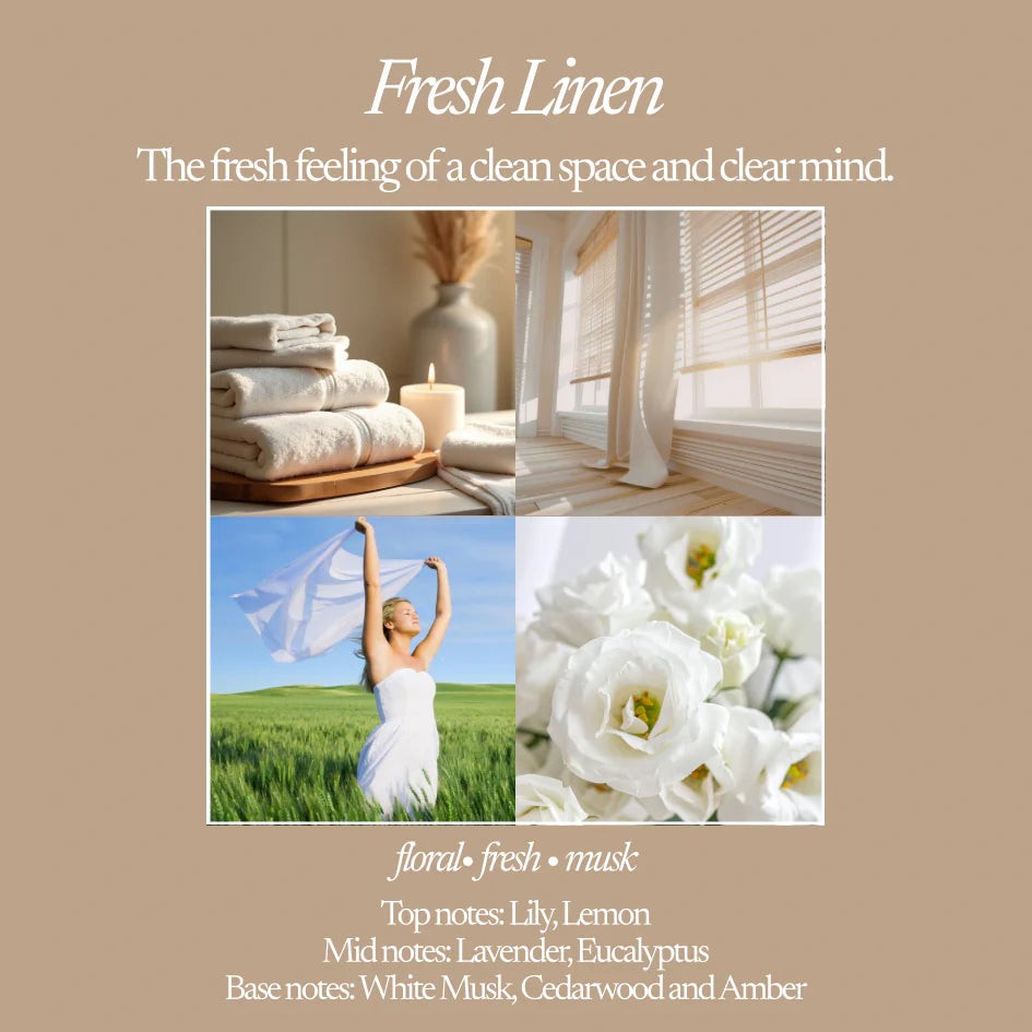 Fresh Linen - Candle 50hr - CLICK & COLLECT ONLY