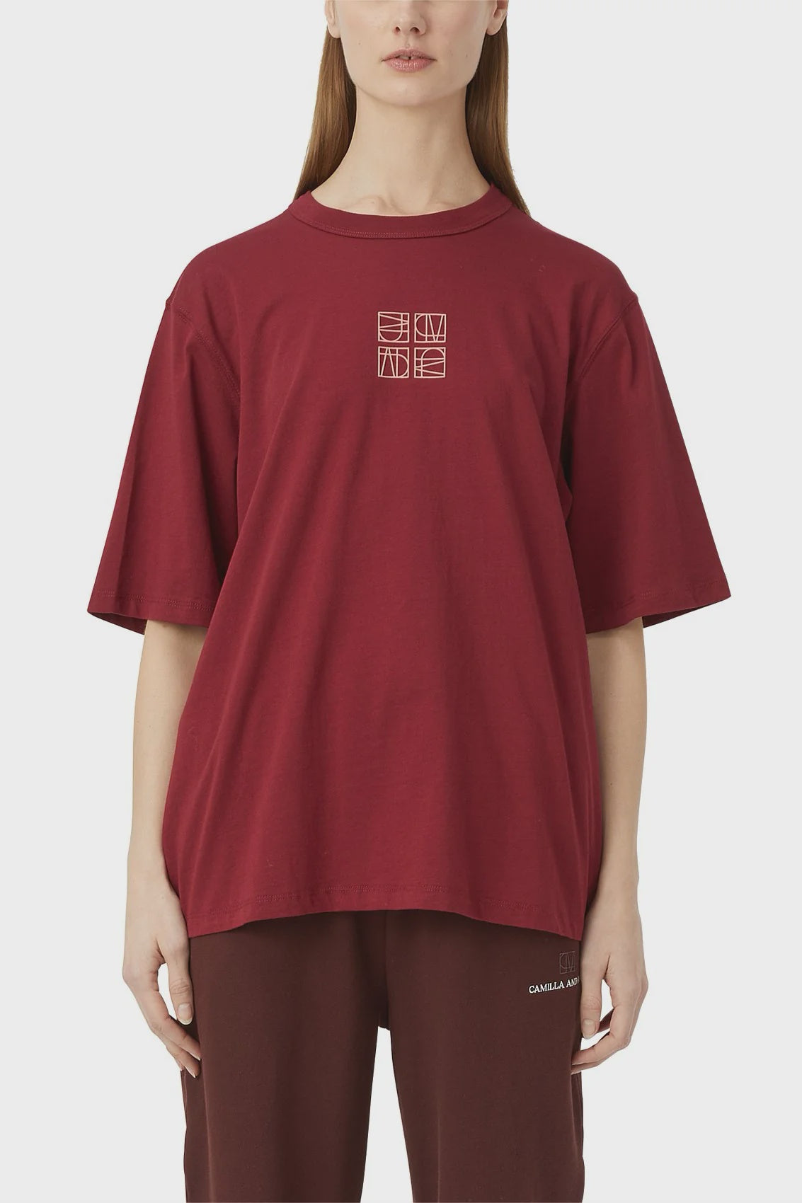 Monica Tee - Burgundy