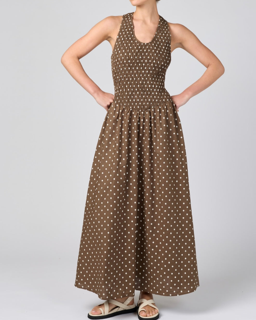 Rowan Shirred Maxi Dress