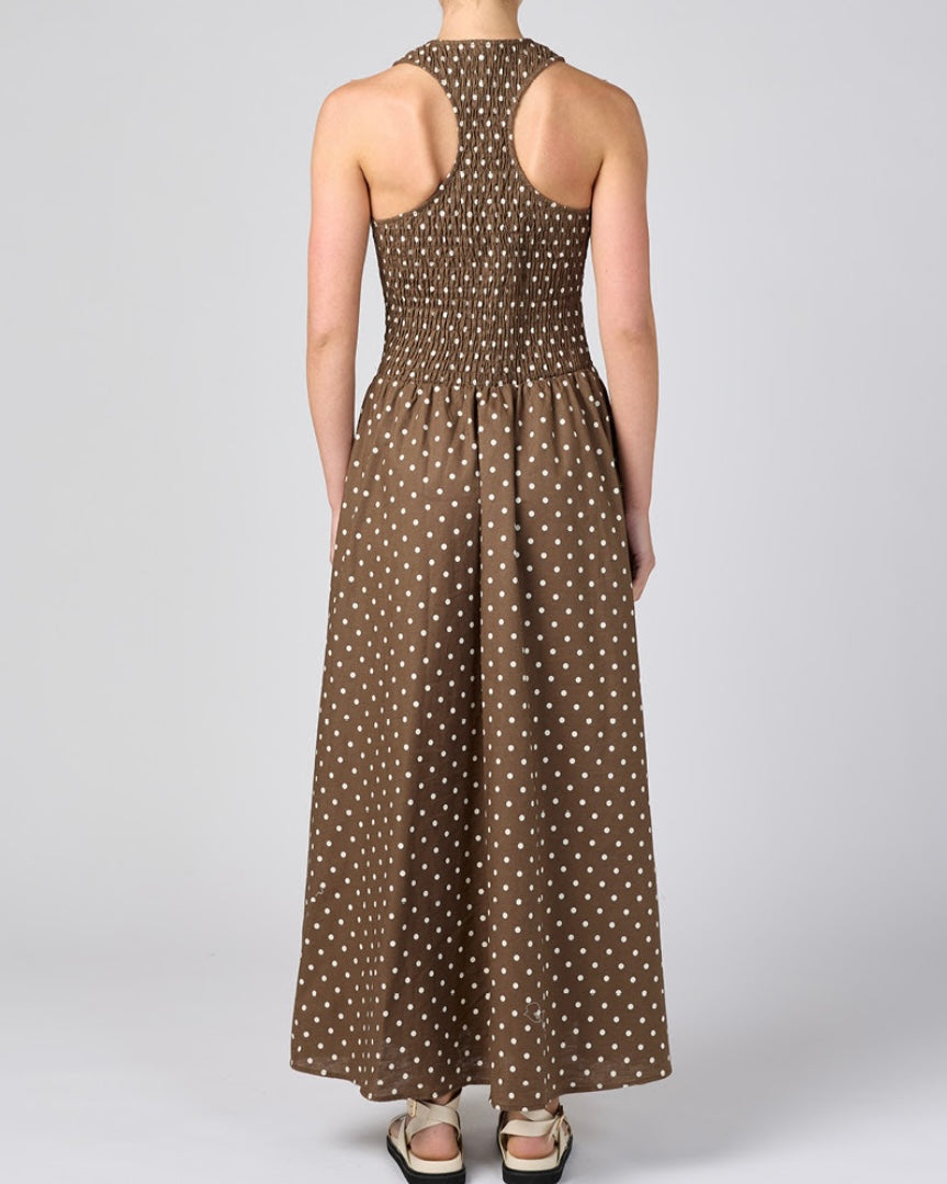 Rowan Shirred Maxi Dress