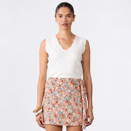 Leila Knit Tank - White