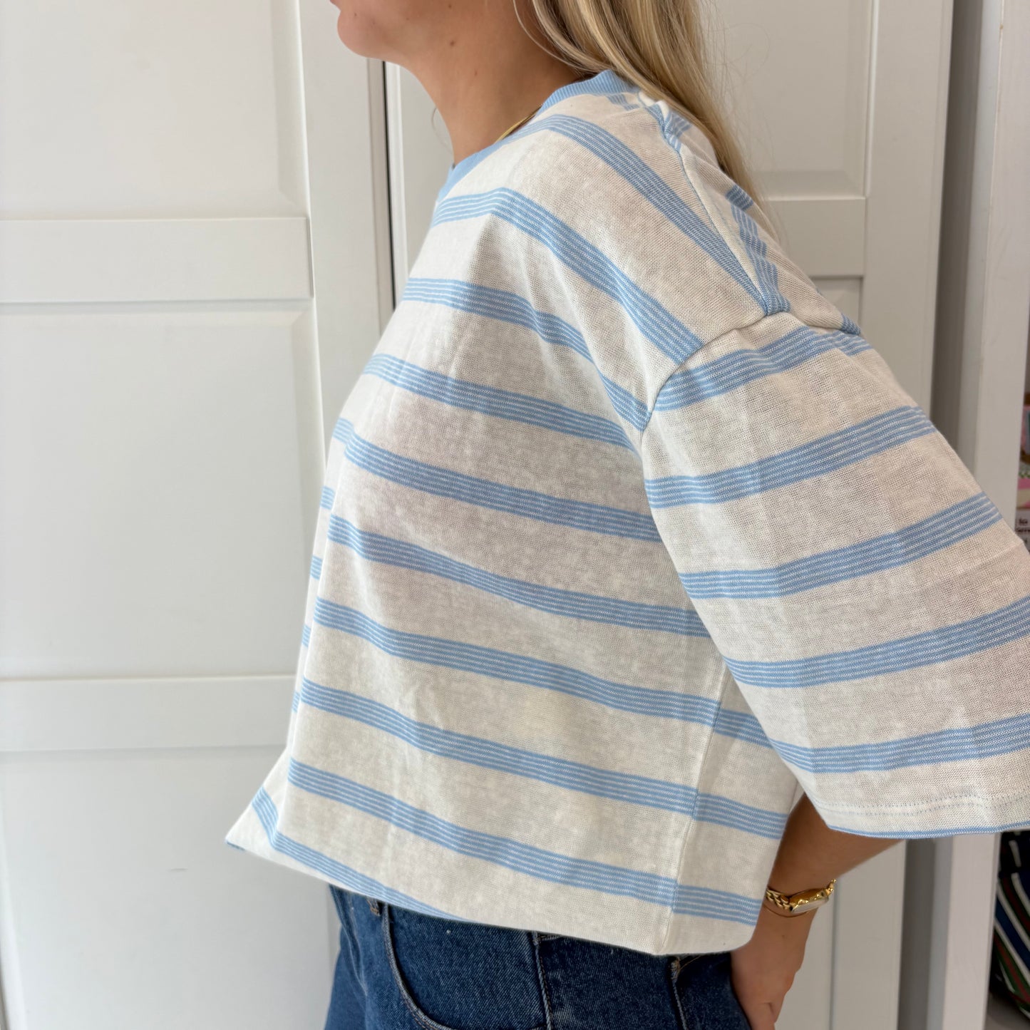 Mimi Stripe Oversized Tee