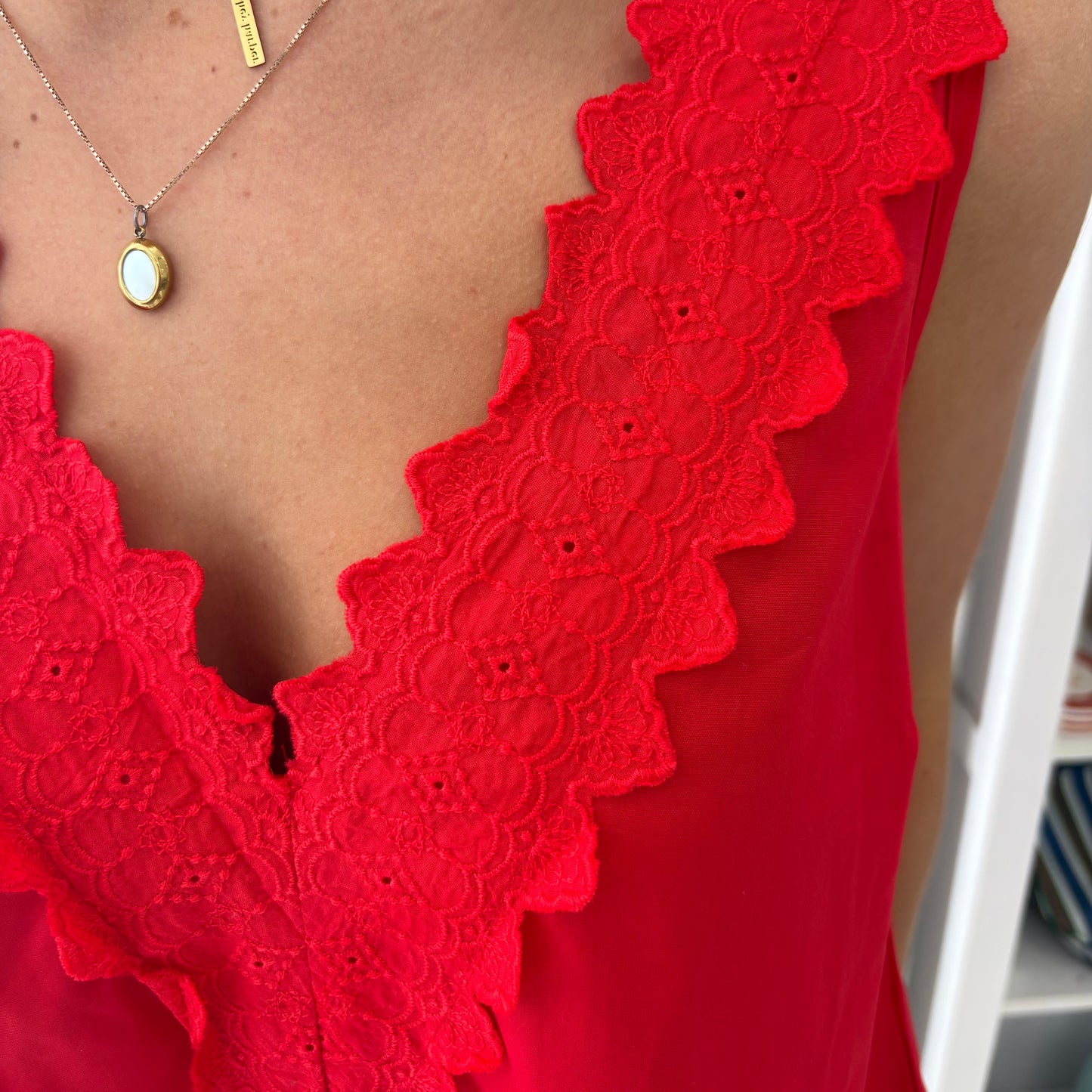 Permata Lace Trim Dress