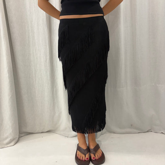 Tassel Midi Skirt