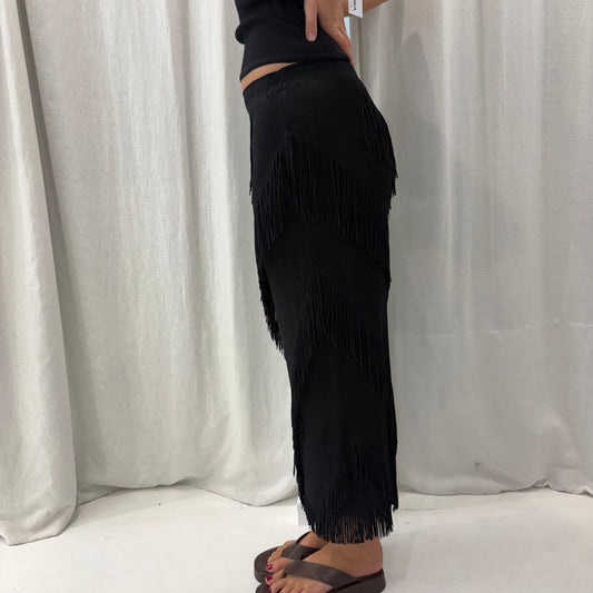 Tassel Midi Skirt